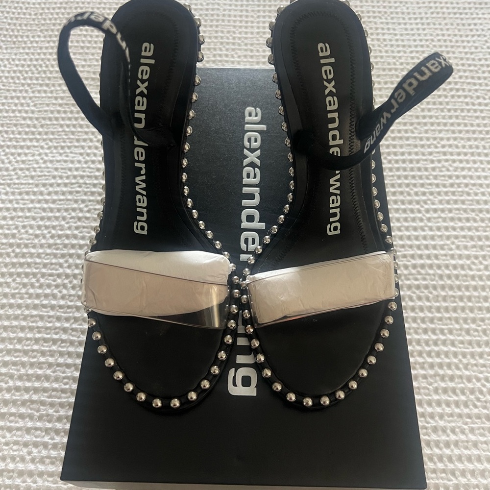 Alexander Wang Black Studded Sandals